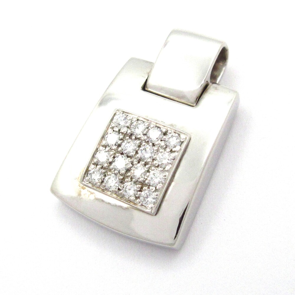 Chaumet Pendant Head 18K White Gold Diamond